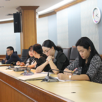 งานประชุมพิจารณาติดตามการเขียน SAR KU ปีการศึกษา 2559